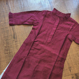 Handloom kurta with ruffles