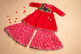 Patchwork Kurta with Sharara Set