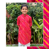 Multicolored leheria kurta