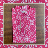 Pink Bandhani Kurta