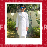 Pure White Nehru Collar Kurta