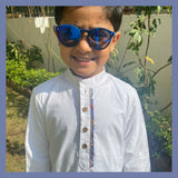 Pure White Nehru Collar Kurta