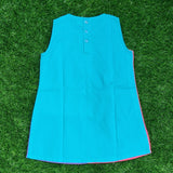 Cotton color block summer dress